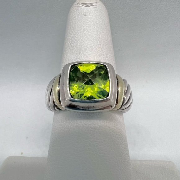David Yurman Jewelry - David Yurman Noblesse Peridot Cable Ring With Gold